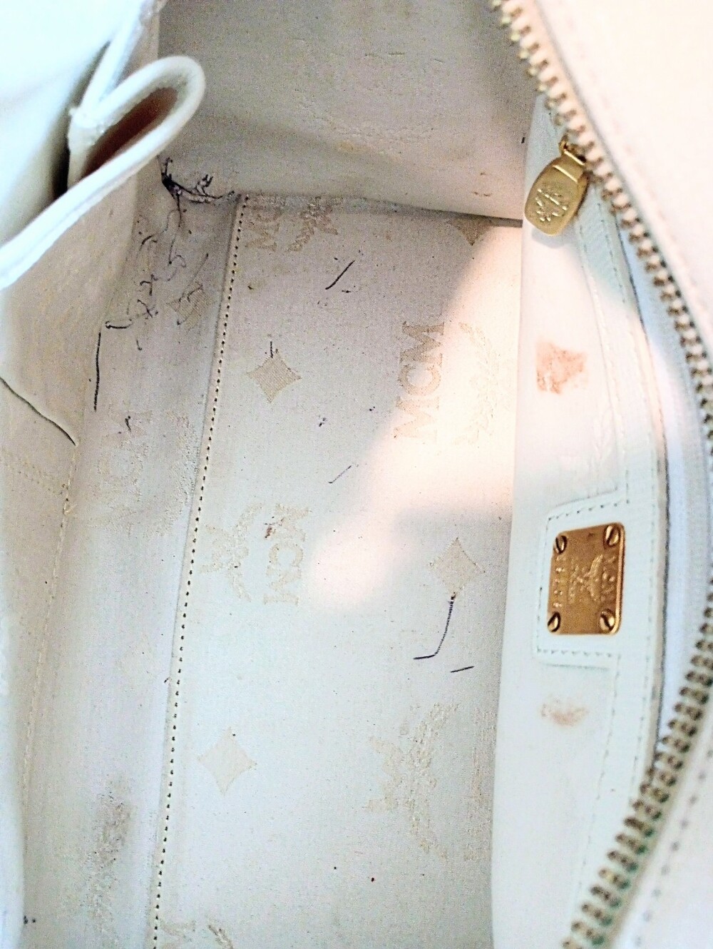 MCM Small Saffiano Leather Boston Bag - Picture 14 of 16